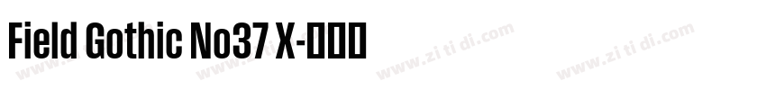 Field Gothic No37 X字体转换